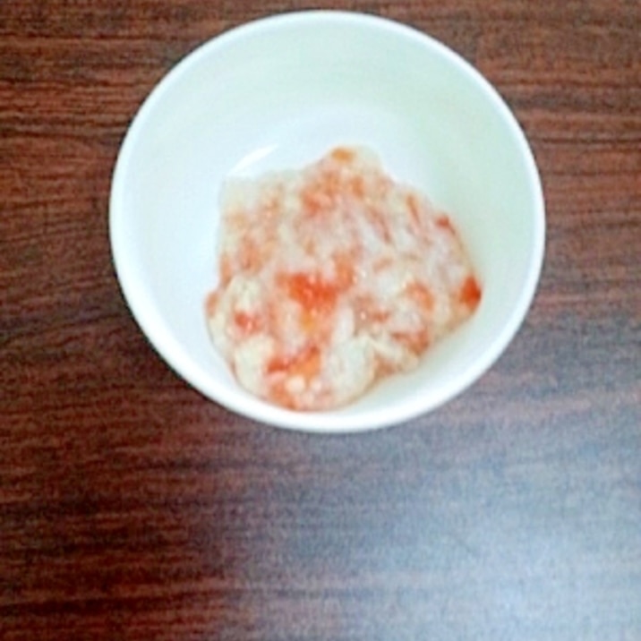 【離乳食中期】マグロのトマトリゾット風